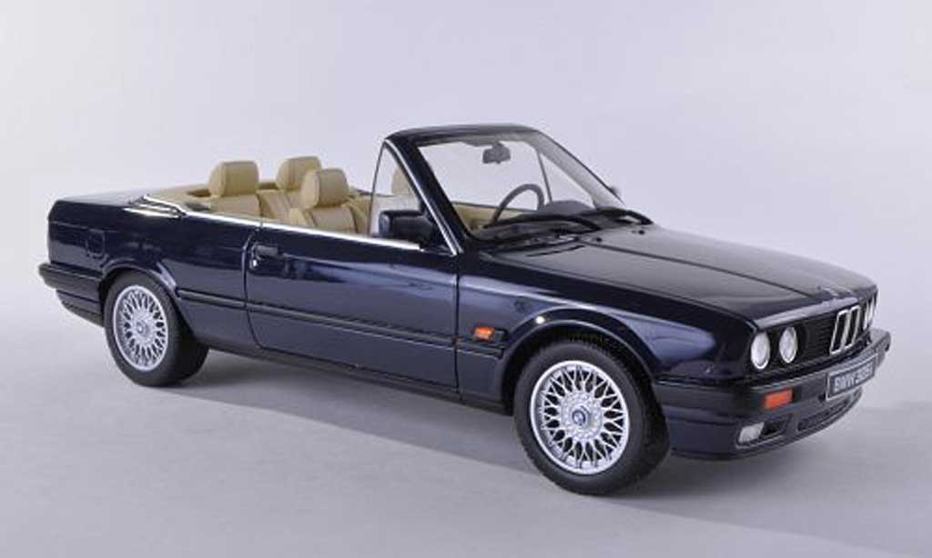 Bmw 325 E30 1/18 Ottomobile E30 i (E30) cabriolet black-blue diecast model cars