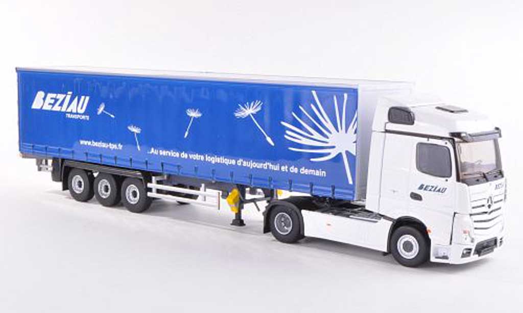 Mercedes Actros 1/43 Eligor 2 Streamspace Beziau Transports Gardinenplanen-SZ diecast model cars