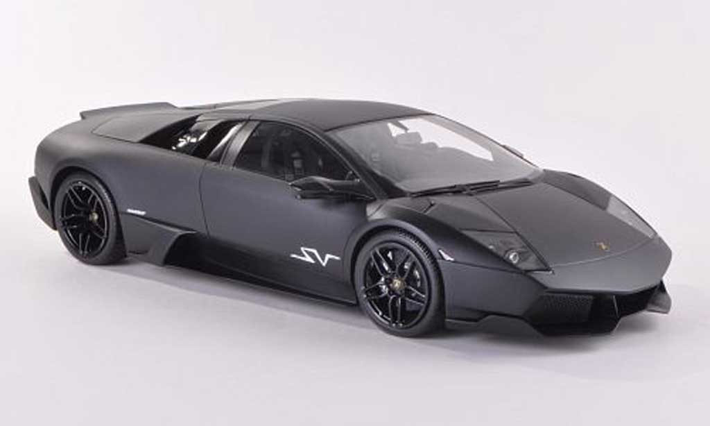 Lamborghini Murcielago LP670 1/18 MR Collection LP670 4 SV Fixed Wing mattblack diecast model cars
