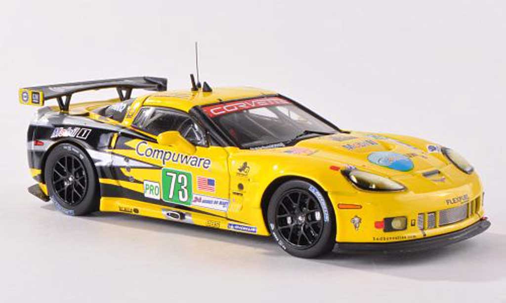 Chevrolet Corvette C6 1/43 IXO C6 ZR1 No.73 Team Chevy GTE PRO 24h Le Mans 2011 O.Beretta/T.Milner/A.Garcia diecast model cars