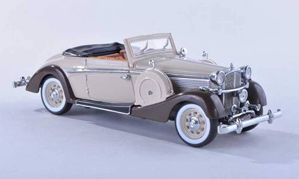 Maybach SW 1/43 Signature 38 cabriolet beige/brun 2-portes 1937 diecast model cars