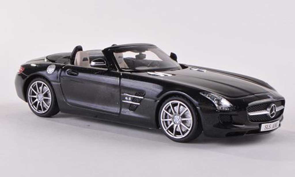 Mercedes SLS 1/43 Schuco AMG Roadster black diecast model cars