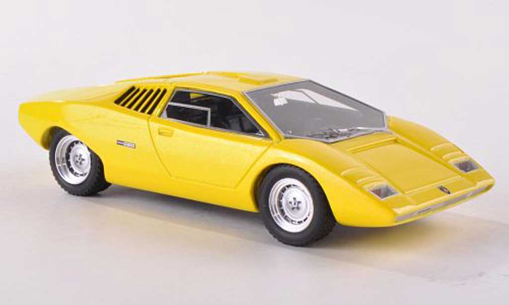 Lamborghini Countach LP 500 1/43 Look Smart LP 500 Predotipo yellow 1971 diecast model cars