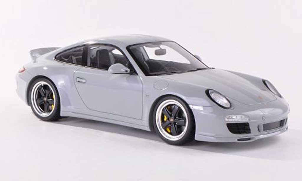 Porsche 997 S 1/18 Spark Carrera Sport Classic grey mit greyen Streifen diecast model cars
