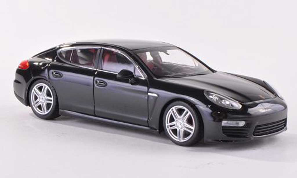 Porsche Panamera Turbo S 1/43 Minichamps Turbo black Facelift 2012 diecast model cars