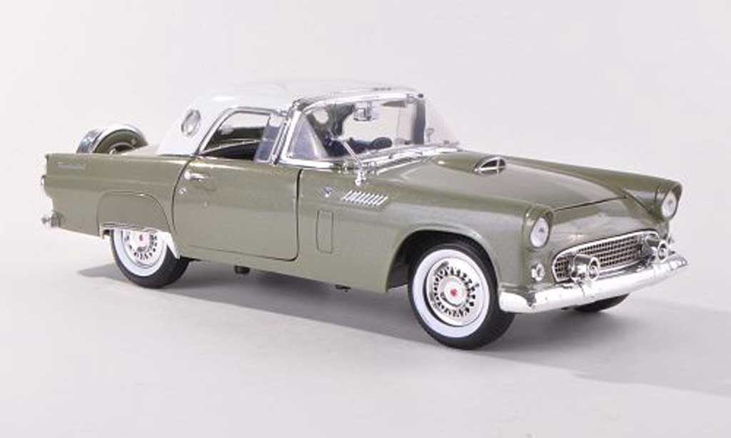 Ford Thunderbird 1956 1/18 Motormax 1956 Hardtop grey-grun/white diecast model cars