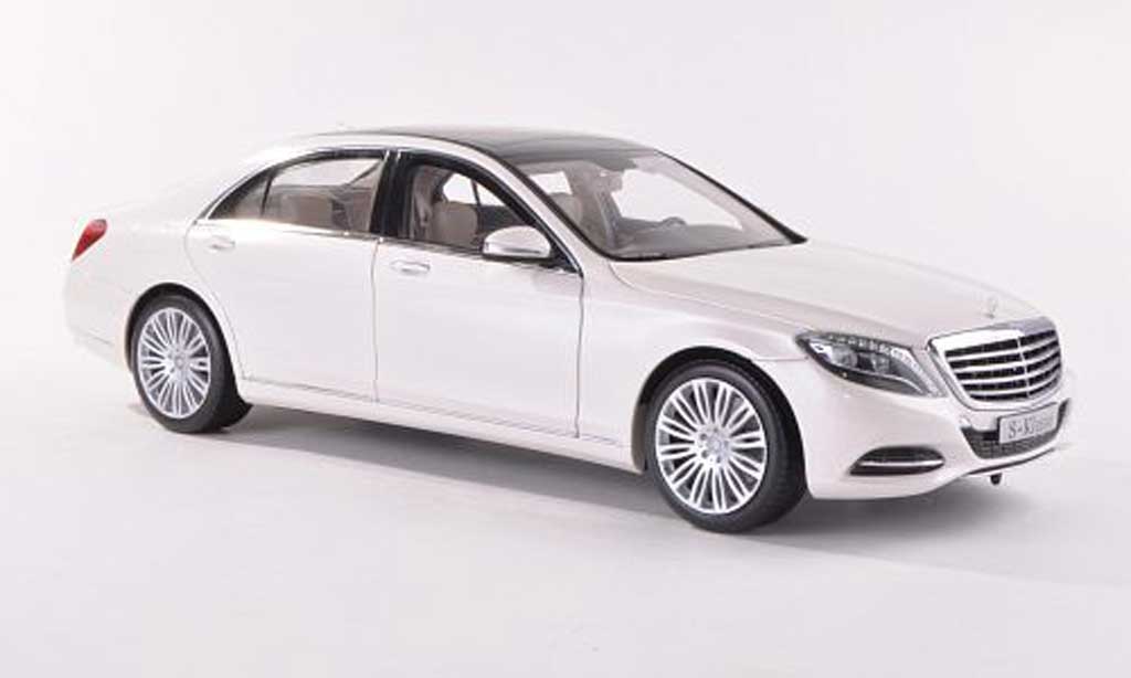 Mercedes Classe S 1/18 Norev (W222) white 2013 diecast model cars