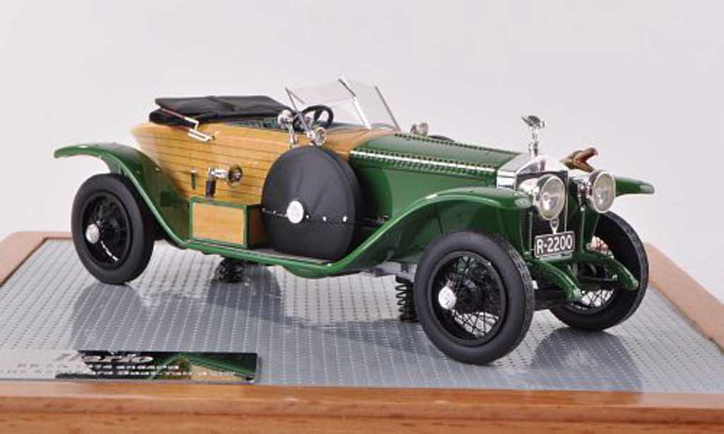 Rolls Royce Schapiro 1/43 Ilario Schebera Boat-Tail Skiff vert/optique de bois 1914 diecast model cars