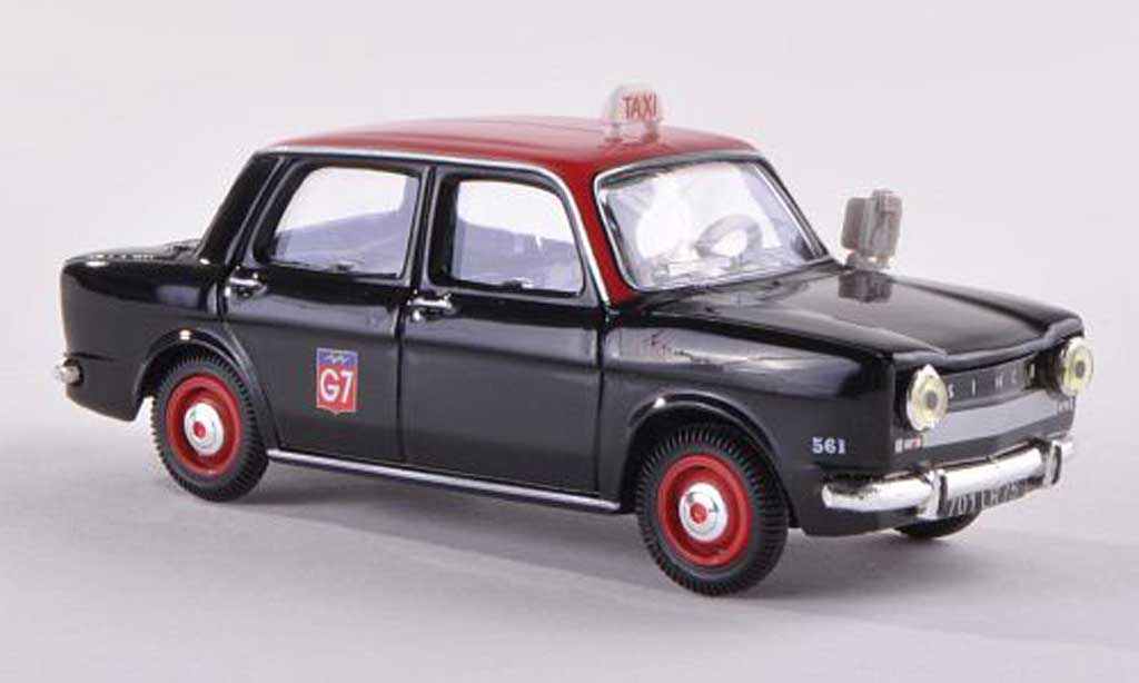 Simca 1000 1/43 Norev Taxi G7 black/red 1962 diecast model cars