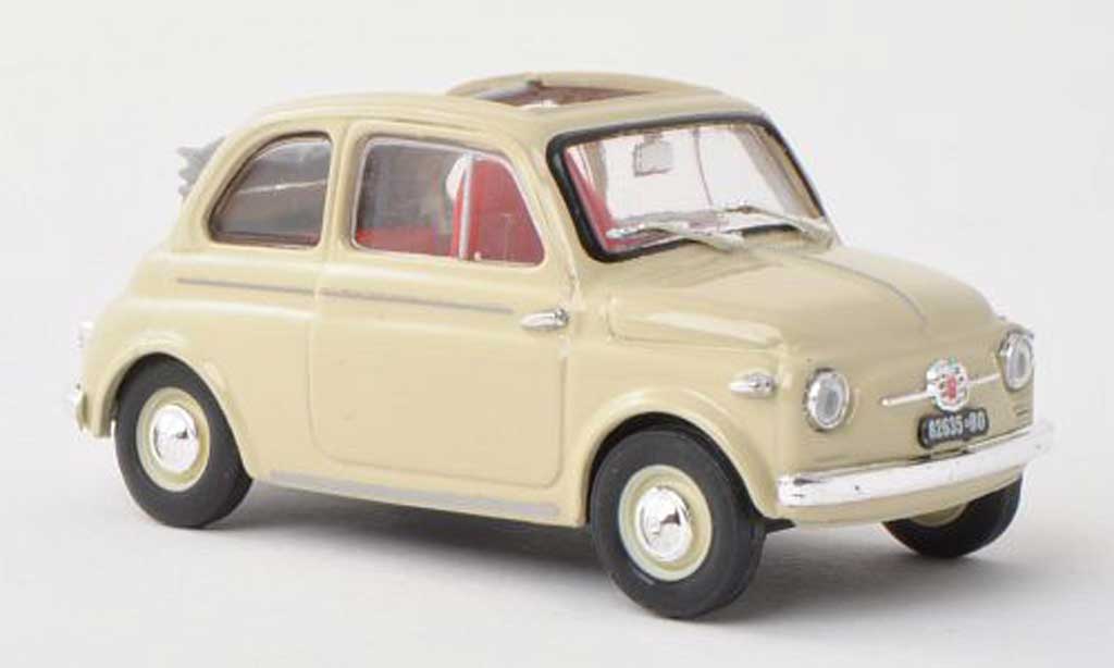 Fiat 500 1/43 Brumm Nuova beige offenes toit rabattable 1957 diecast model cars
