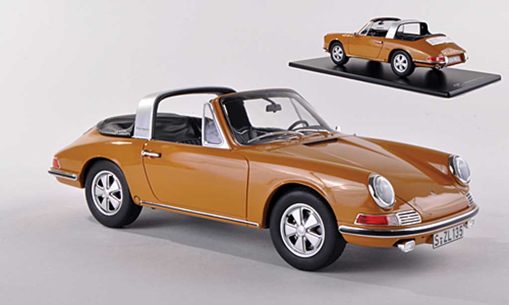Porsche 901 1967 1/43 GT Spirit 1967 S Targa black-yellow diecast model cars