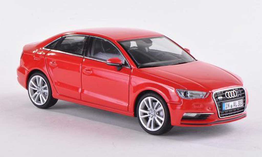 Audi A3 1/43 Herpa Limousine red 2013 diecast model cars