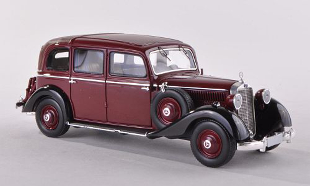 Mercedes 260 D 1/43 Esval Models D Pullmann Landaulet black-red/black 1936 diecast model cars