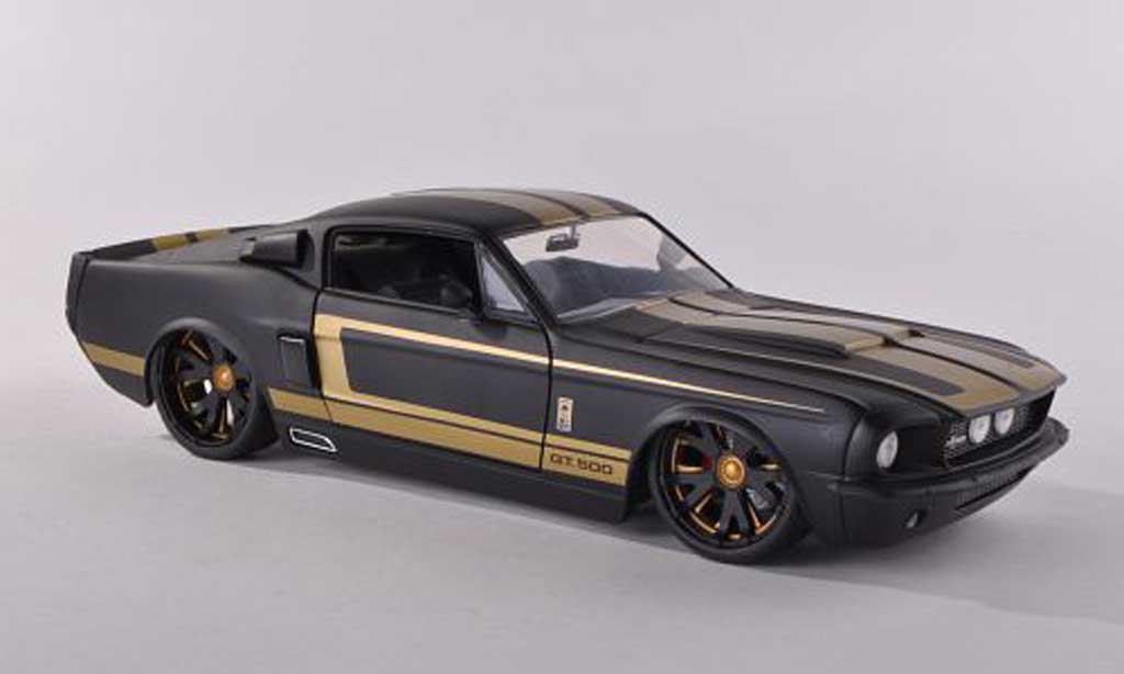 Shelby GT 500 1/18 Jada Toys black dore 1967 diecast model cars