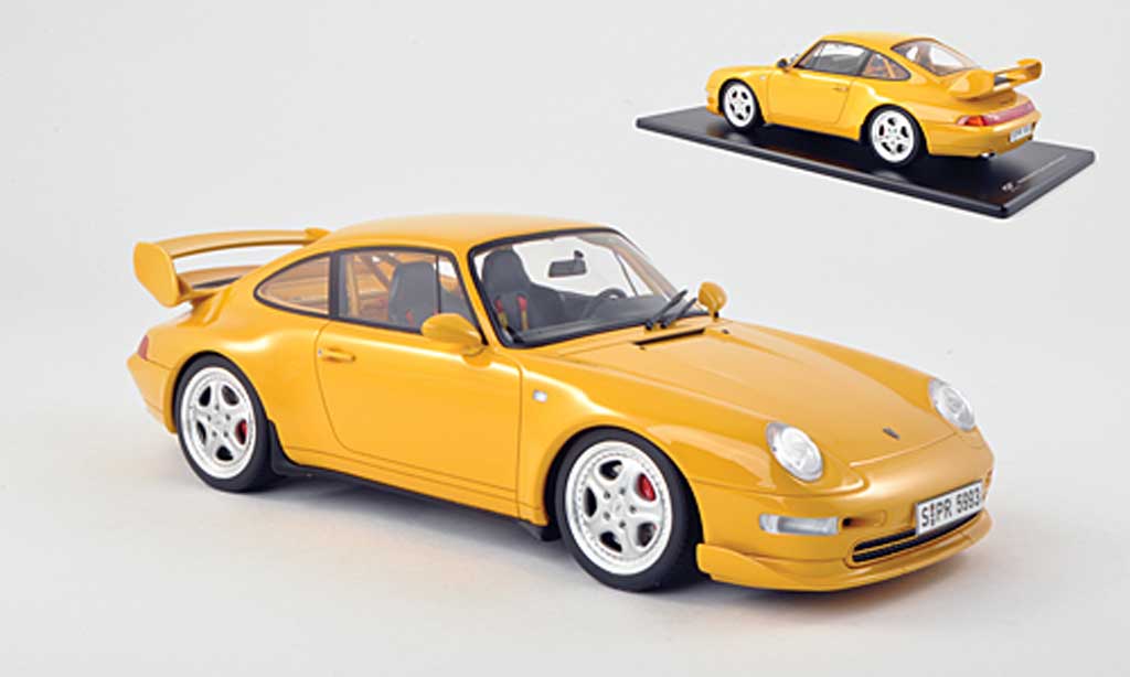 Porsche 993 RS 1/18 GT Spirit Carrera RS Clubsport yellow diecast model cars