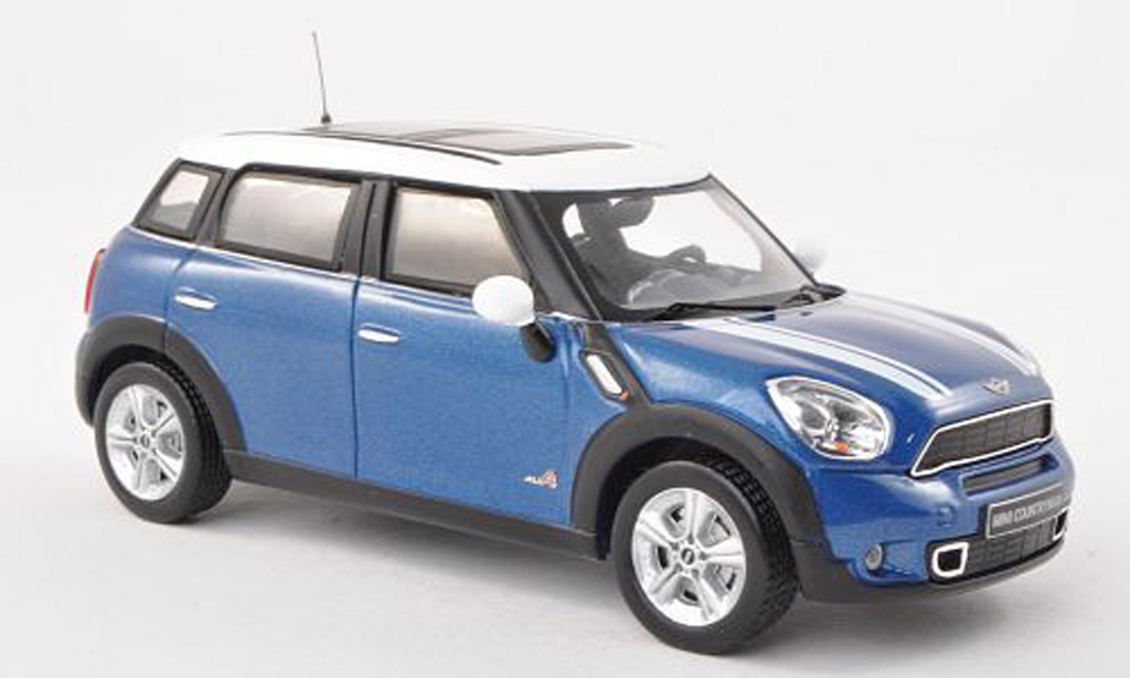 Mini Countryman S 1/43 IXO S blue/white 2011 diecast model cars