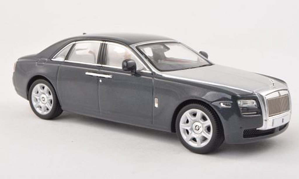 Rolls Royce Ghost 1/43 IXO black-grey/grey RHD 2009 diecast model cars