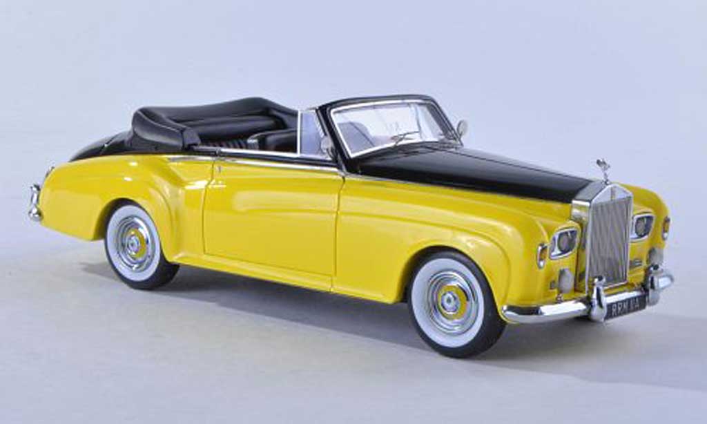 Rolls Royce Silver Cloud 1/43 Matrix III DHC Mulliner yellow/black RHD diecast model cars