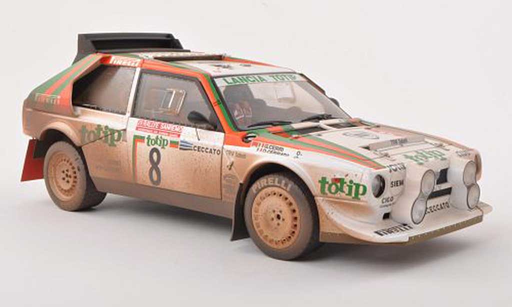 Lancia Delta S4 1/18 Autoart S4 No.8 totip Rally Sanremo 1986 Cerrato/Cerri diecast model cars