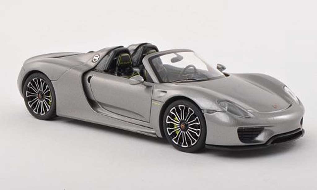 Porsche 918 2013 1/43 Minichamps 2013 Spyder grey exposition internationale d' automobile diecast model cars