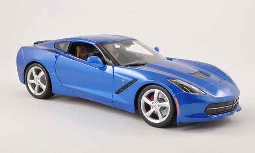Chevrolet Corvette C7 1/18 Maisto C7 Stingray (C7) blue diecast model cars