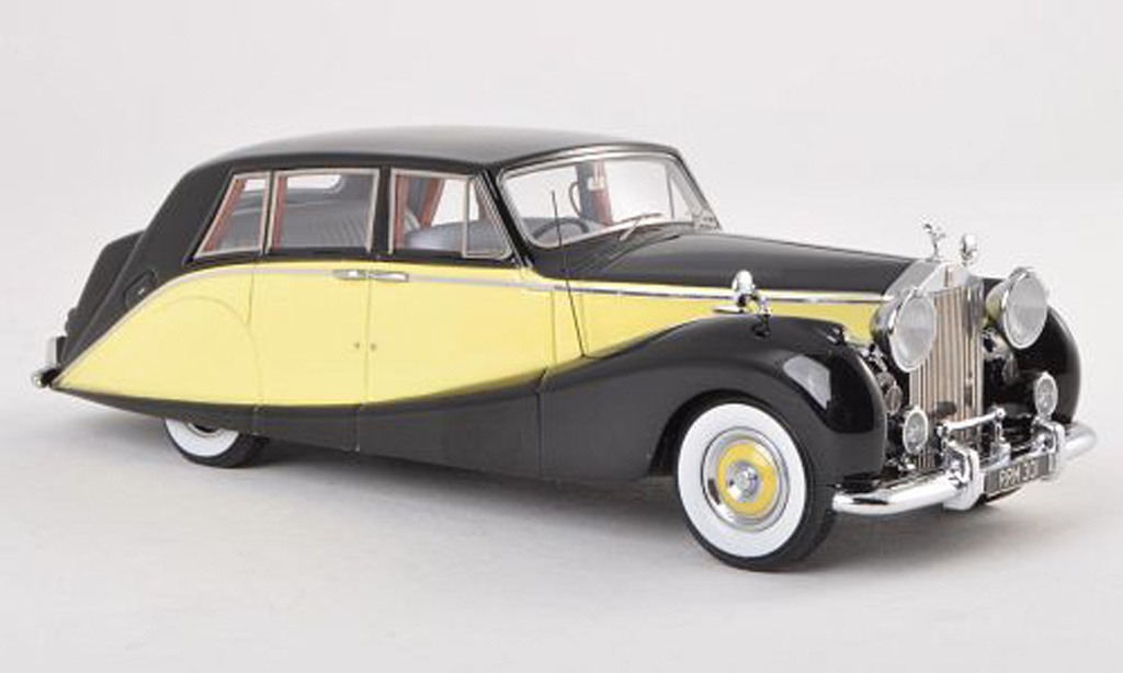 Rolls Royce Silver Wraith 1/43 Matrix Empress Limousine by Hooper black/yellow 1956 diecast model cars