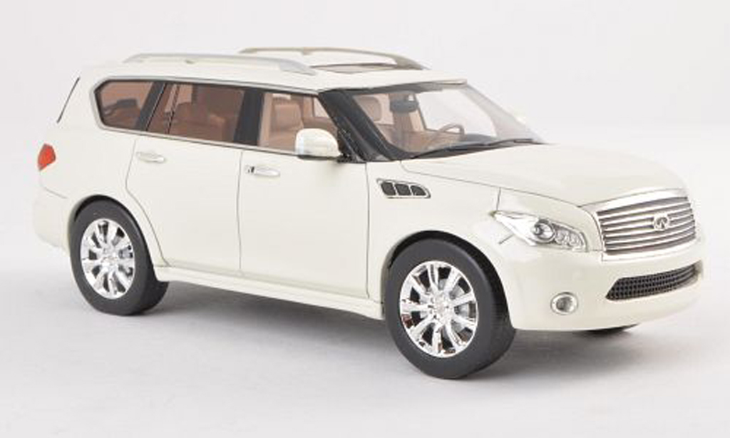 Infiniti QX56 1/43 GLM white diecast model cars