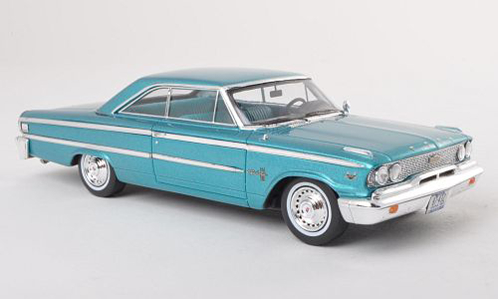 Ford Galaxy 1/43 Spark 500 turquoise modele special MCW L.E.300 1963 diecast model cars