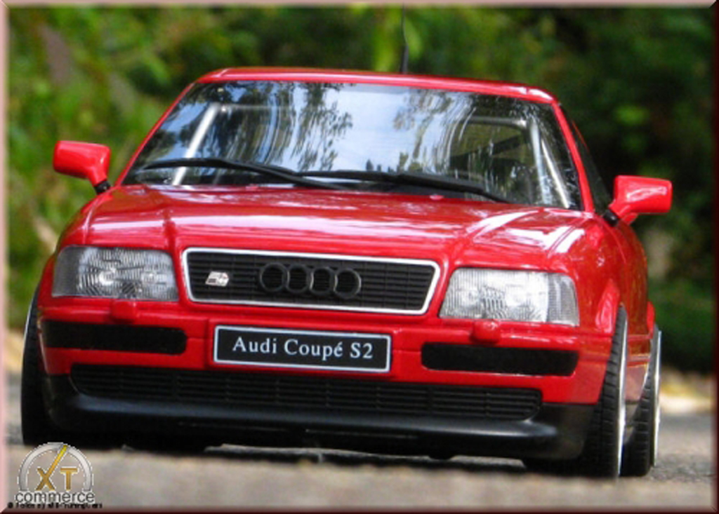 Audi S2 coupe red jantes BBS 18 pouces 1/18 Ottomobile