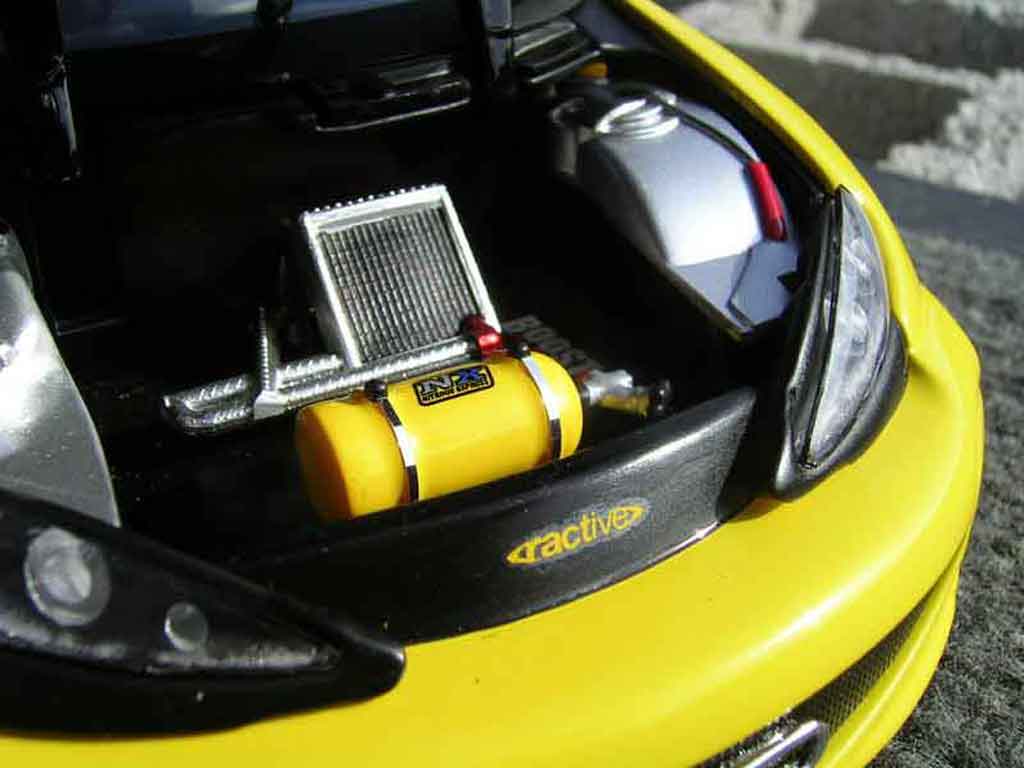 Peugeot 206 WRC tuning yellow 1/18 Solido