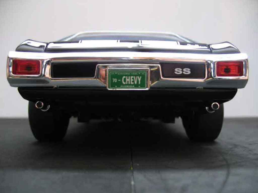 Chevrolet Chevelle tuning 1970 ss black jantes drag 1/18 Ertl