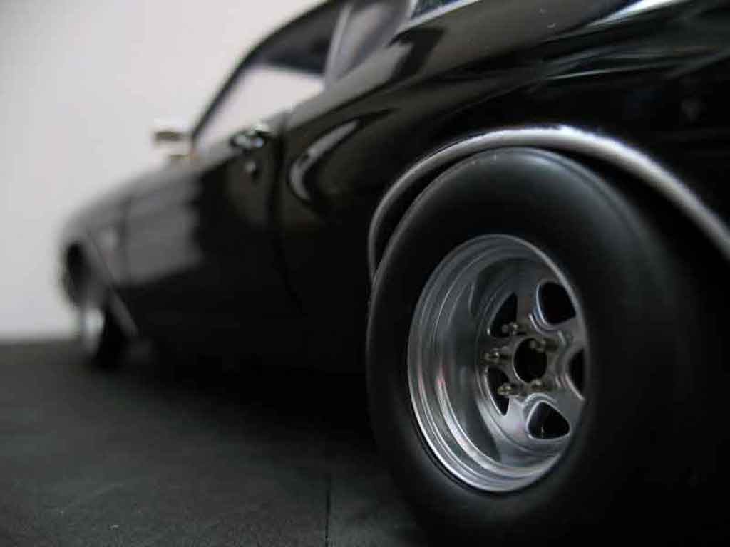 Chevrolet Chevelle tuning 1970 ss black jantes drag 1/18 Ertl