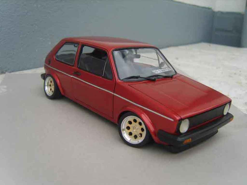 Volkswagen Golf 1 GTI 1/18 Solido rouge 1 GTI mk1 1982 grands feux diecast model cars