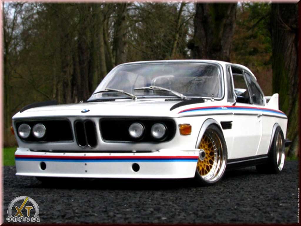 Bmw 3.0 CSL 1/18 Autoart CSL white kit deco csl l diecast model cars