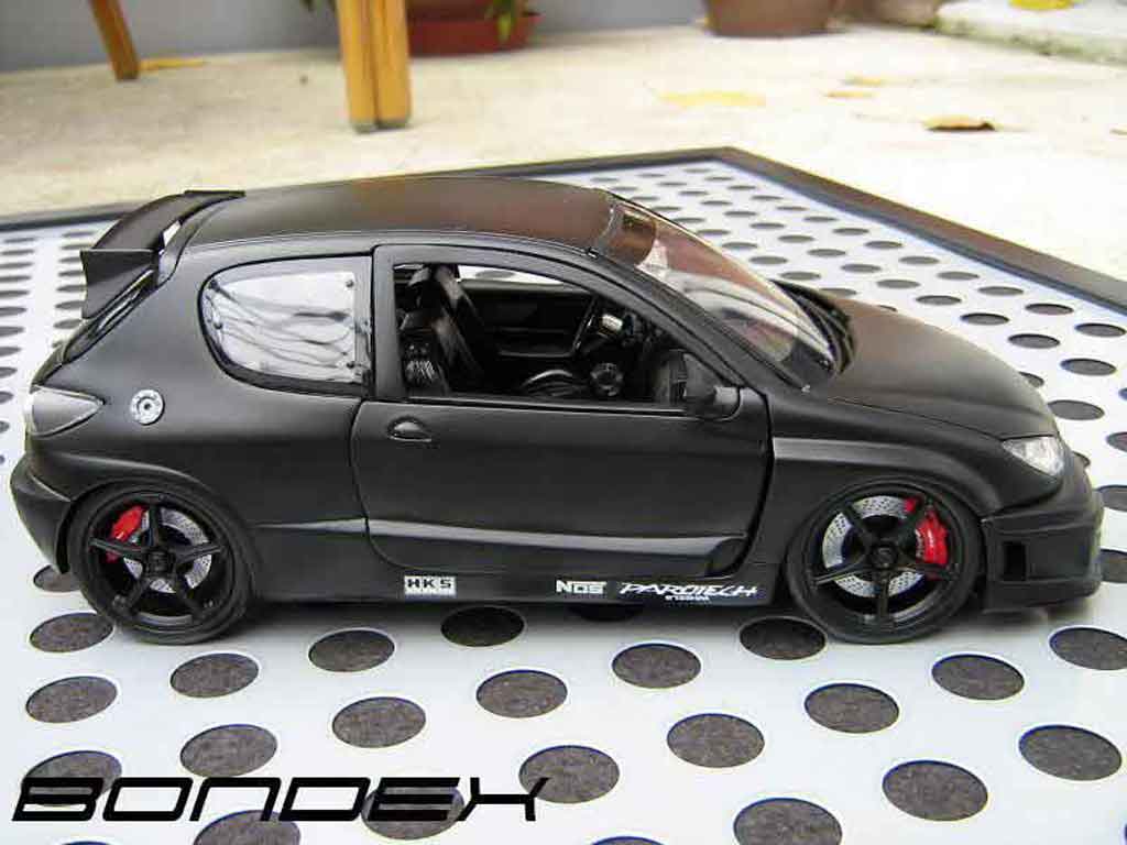 Peugeot 206 RC parotech 3 portes black 1/18 Norev