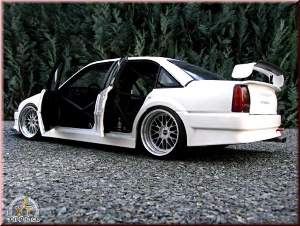 Opel Omega Lotus 3000 white jantes 19 pouces bbs 1/18 Minichamps
