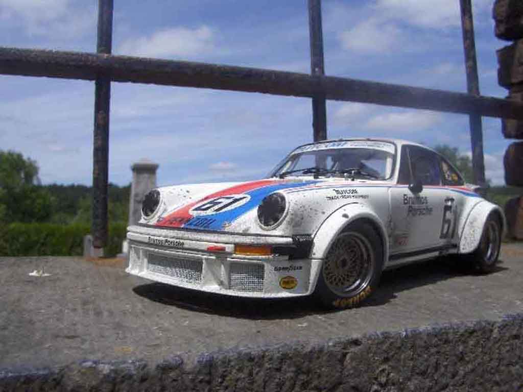 Porsche 934 1/18 Exoto rsr #61 brumos finish line diecast model cars