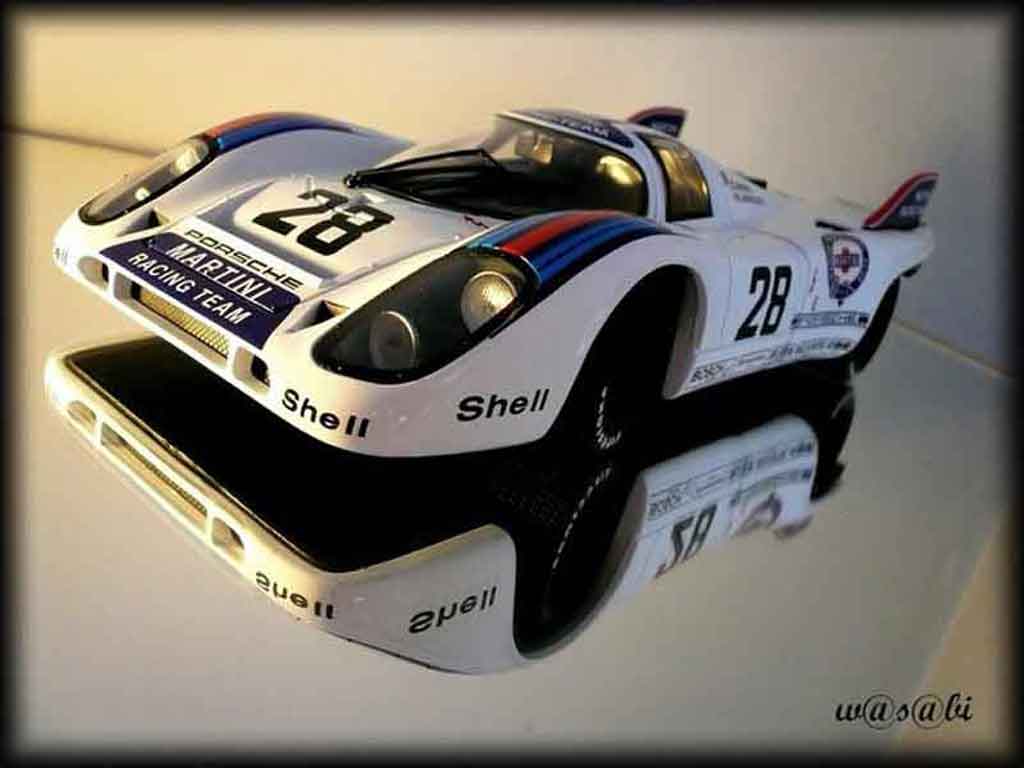 Porsche 917 1971 1/18 Autoart 1971 k martini racing #28 1000km austria diecast model cars