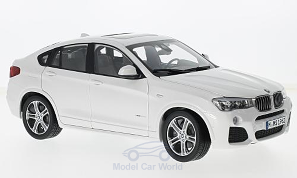 Bmw X4 F26 1/18 Paragon F26 white diecast model cars