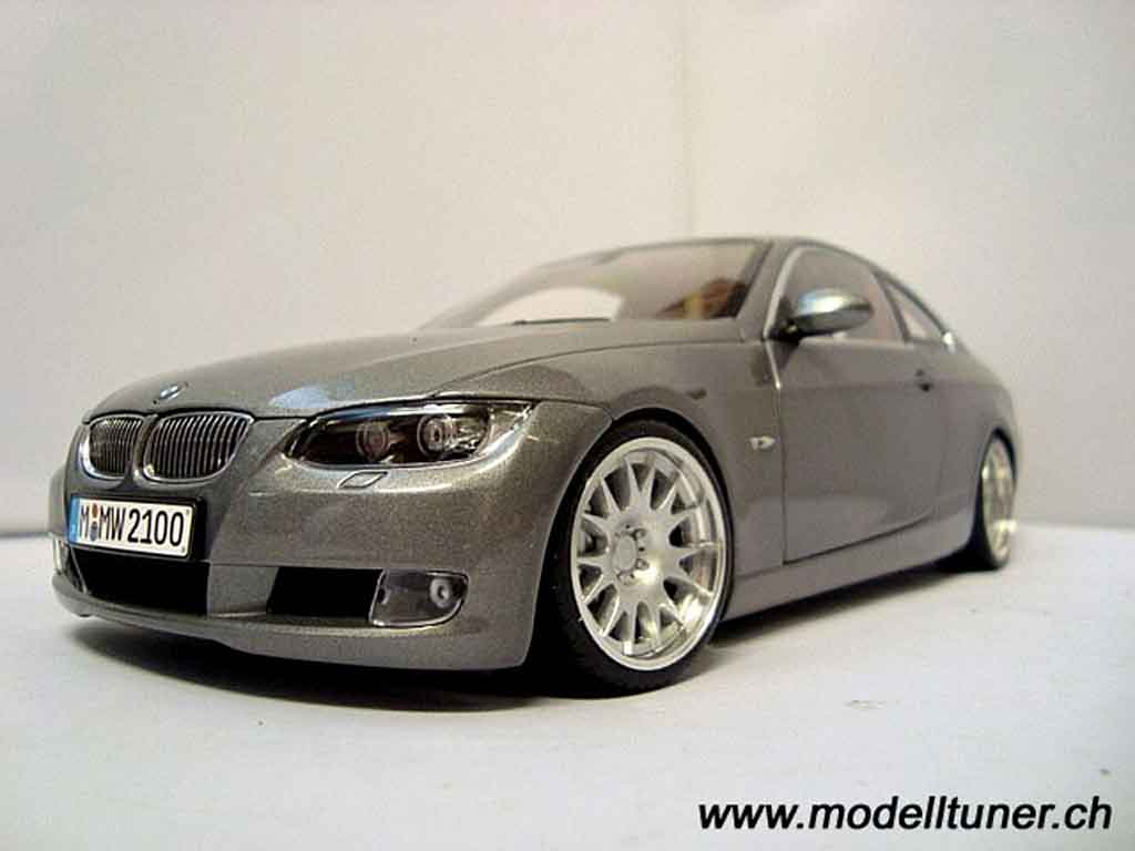 Bmw 330 E92 1/18 Kyosho E92 coupe grey diecast model cars