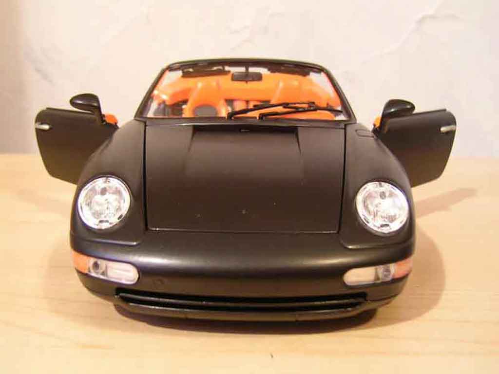 Porsche 911 S Convertible Carrera black 1/18 Burago