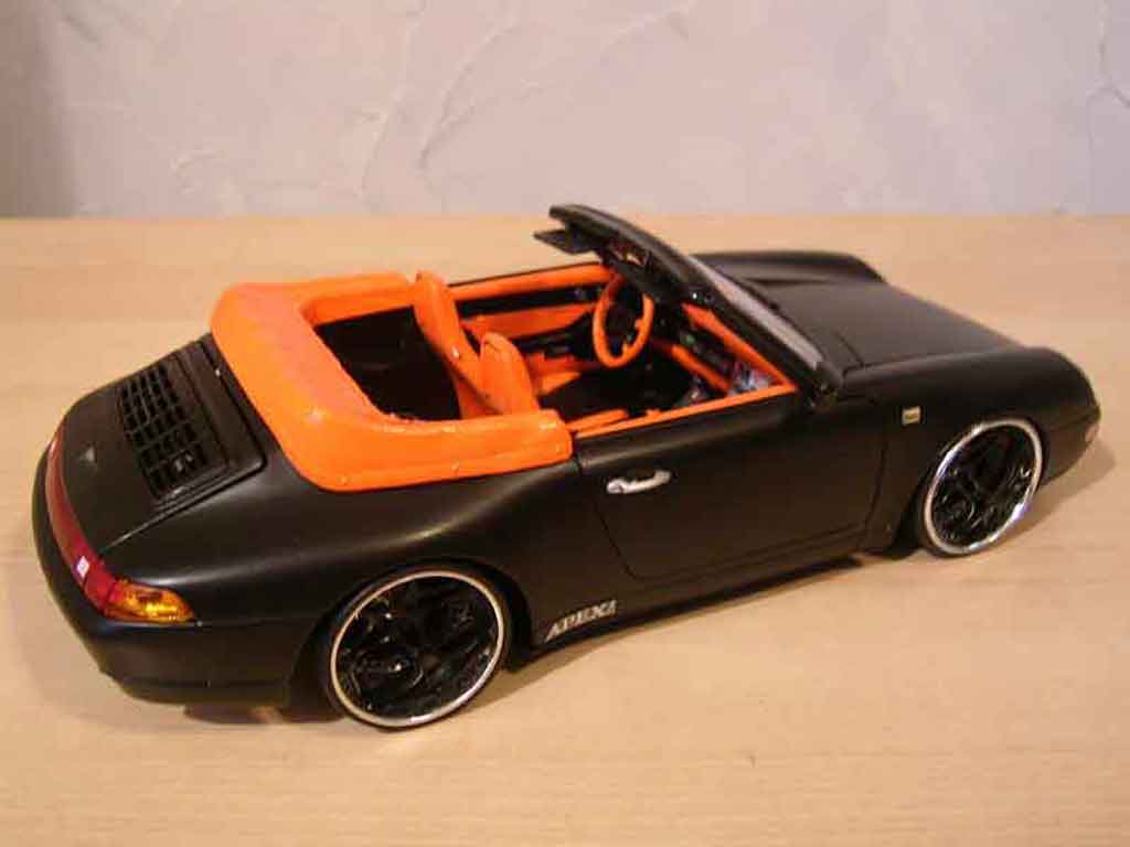 Porsche 911 S Convertible Carrera black 1/18 Burago