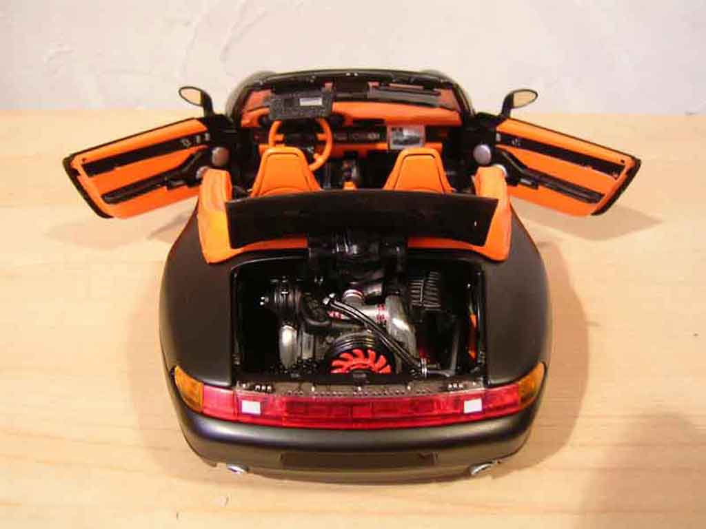 Porsche 911 S Convertible Carrera black 1/18 Burago