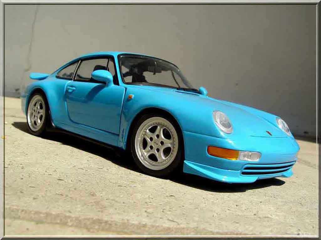Porsche 993 RS 1/18 Ut Models Carrera RS blue diecast model cars