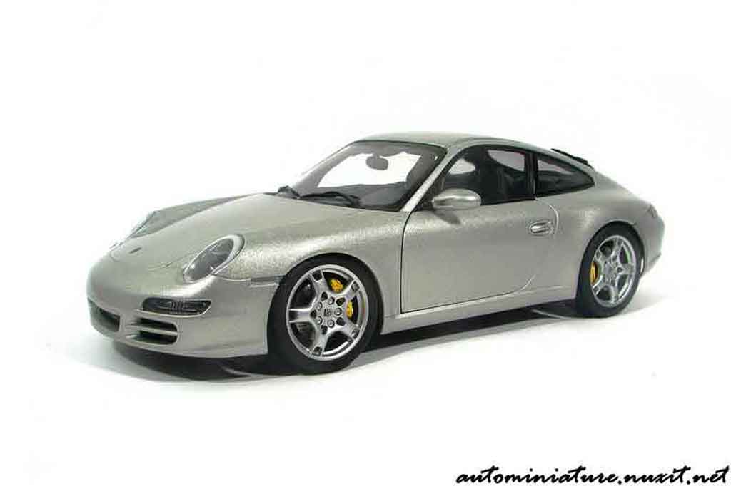 Porsche 911 S Carrera grey polaire 1/18 Autoart