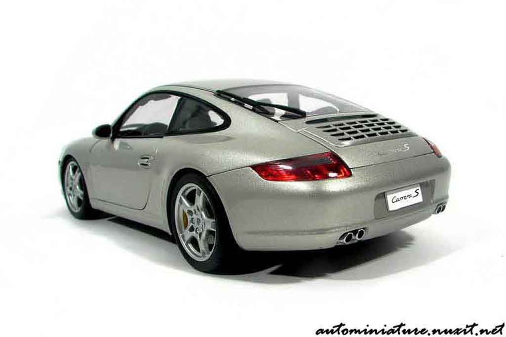 Porsche 997 S 1/18 Autoart Carrera S grey polaire diecast model cars