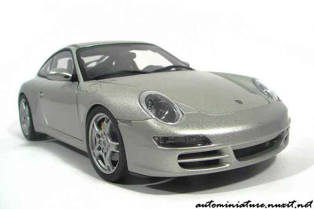 Porsche 911 S Carrera grey polaire 1/18 Autoart
