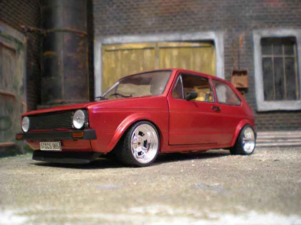Volkswagen Golf 1 GTI 1/18 Solido jantes bords larges 1 GTI gros deport german look diecast model cars