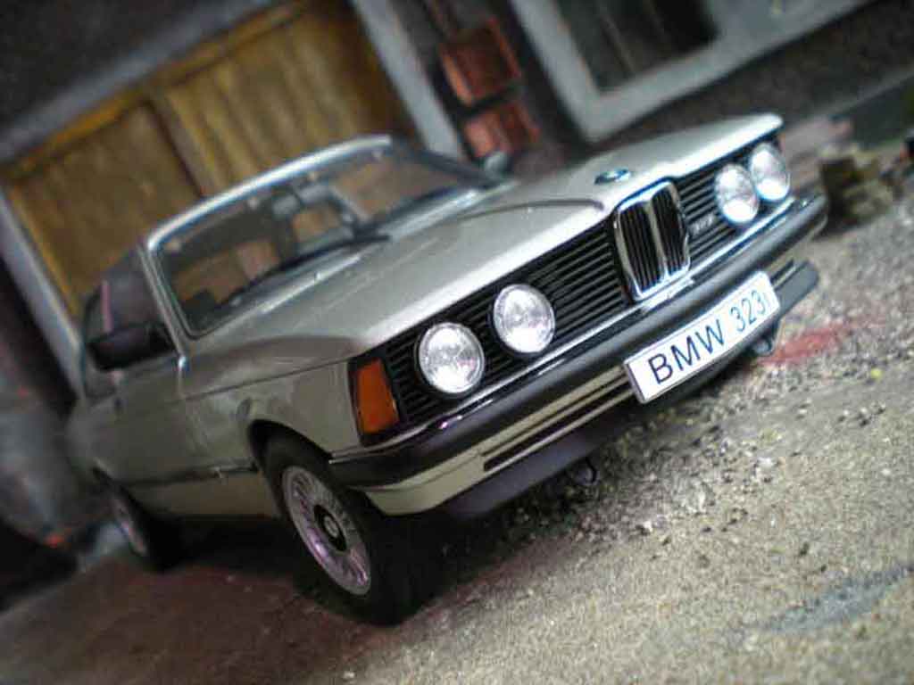 Bmw 323 1/18 Autoart e21 grey argent polaris grey 1977 diecast model cars
