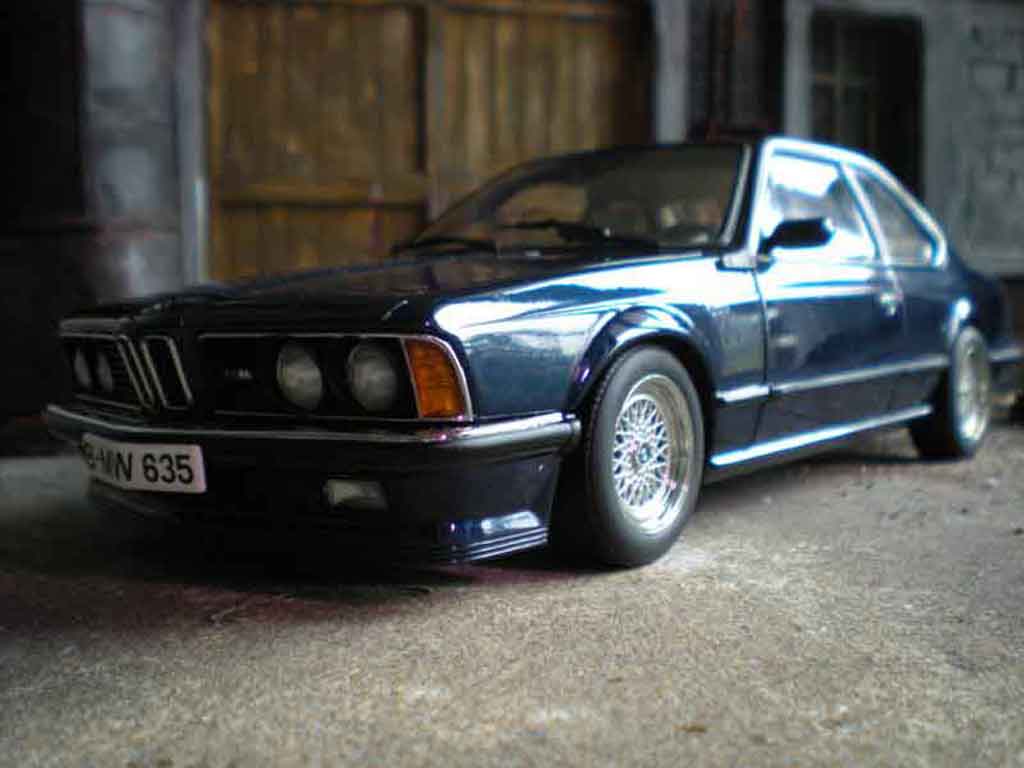 Bmw 635 CSi m blue metallic 1/18 Autoart